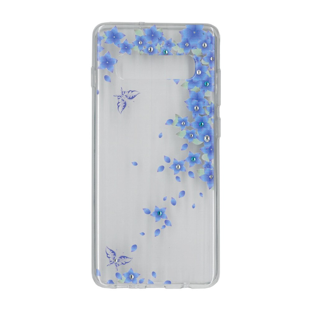 Husa silicon motiv floral si cristal, pentru Samsung Galaxy S10 plus - Eurocell M3