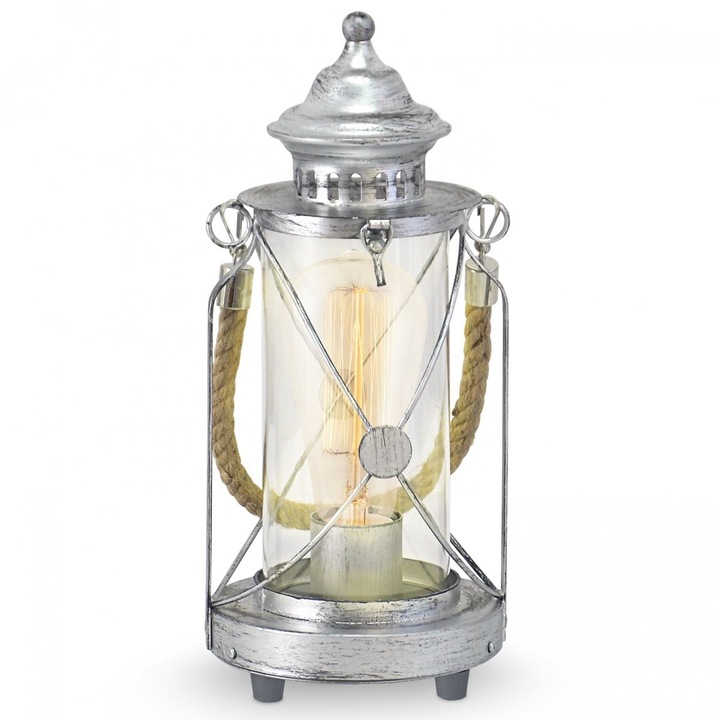 Veioza Bradford ,EGLO,Metal Argintiu antichizat