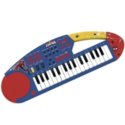 Orga electronica cu microfon Reig Musicales Spiderman, 46,5 x 16 x 4 cm, +3 ani, multicolor, MGC