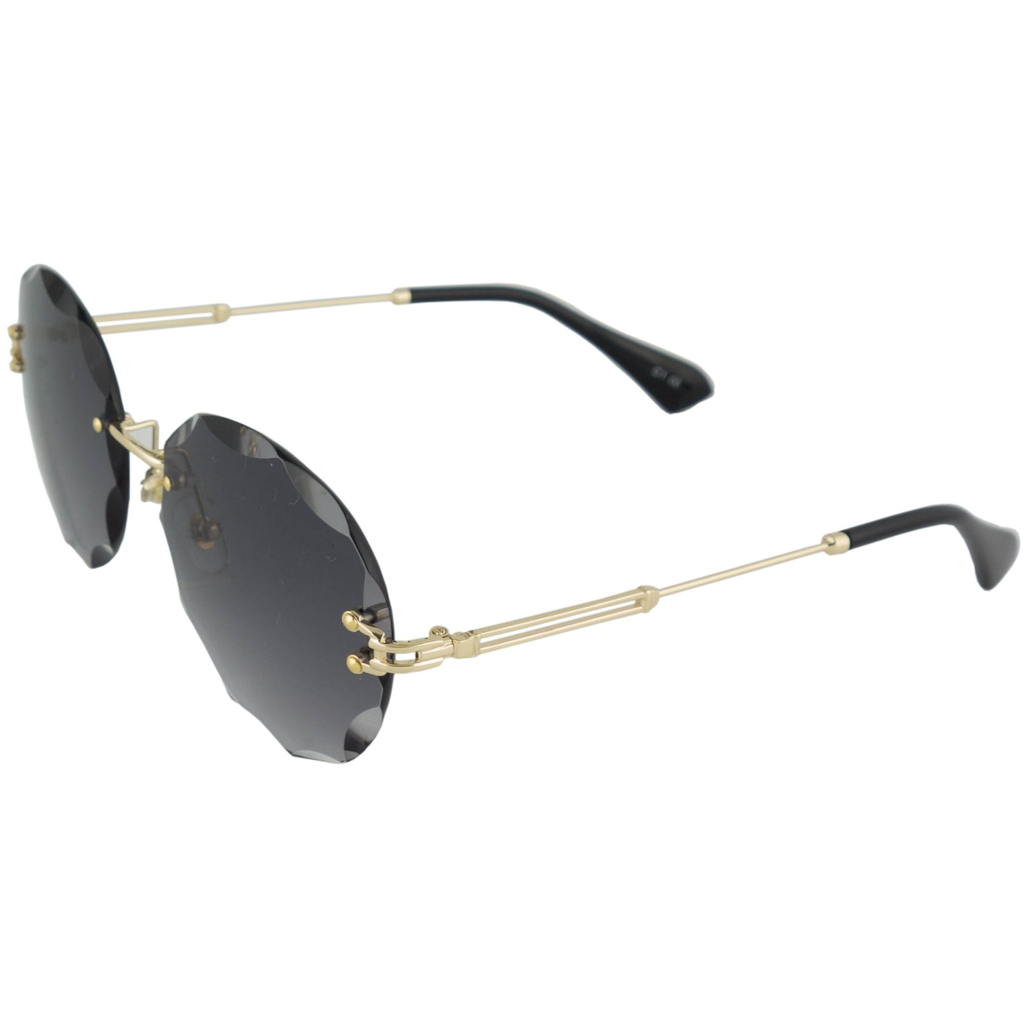 Ochelari de soare, lentila ovala, Gri degrade, de dama, model fashion, OCS202