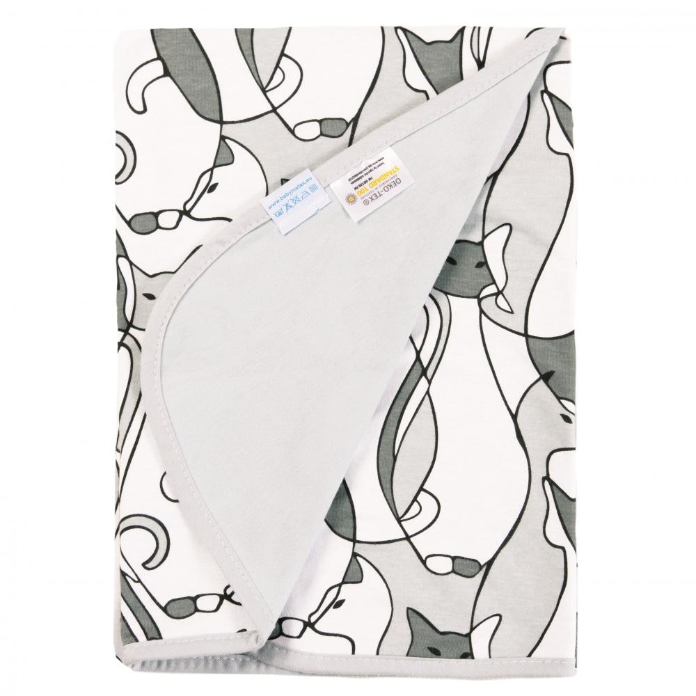 Patura de vara din bumbac 75x100 Ines Cats I32