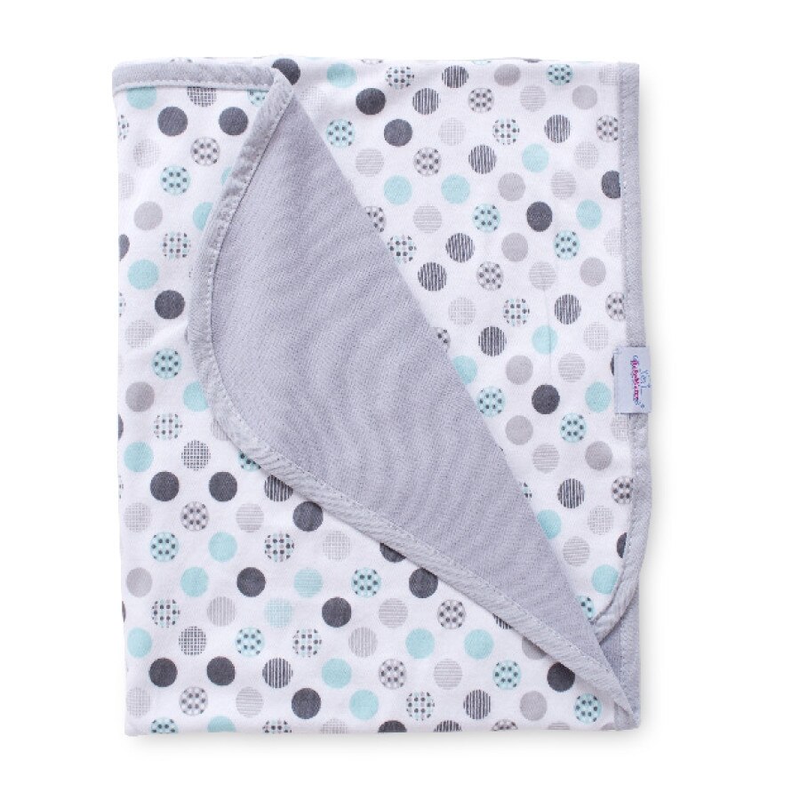 Paturica cu doua fete bambus si bumbac Bamboo Dots B04