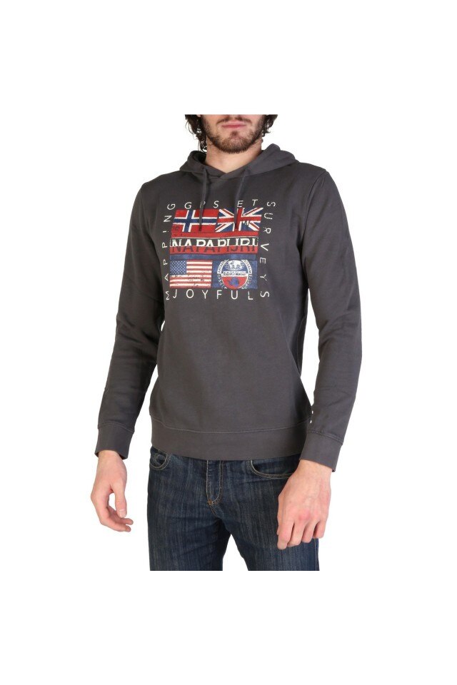Hanorac barbati model BACHU Napapijri, Gri
