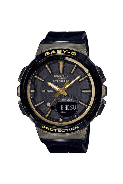 Casio, Часовник Baby-G с хронометър и брояч на направените крачки, Черен