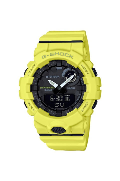 Casio, Часовник G-Shock с хронограф и брояч на направените крачки, Жълт