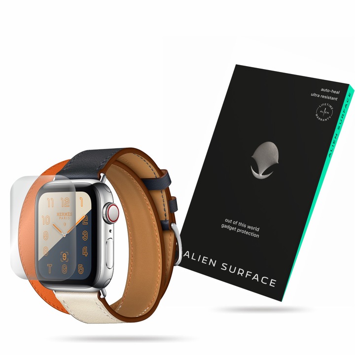 Alien Surface fólia, Apple Watch 4 Hermes, 40 mm, képernyővédő 1+2 Grid