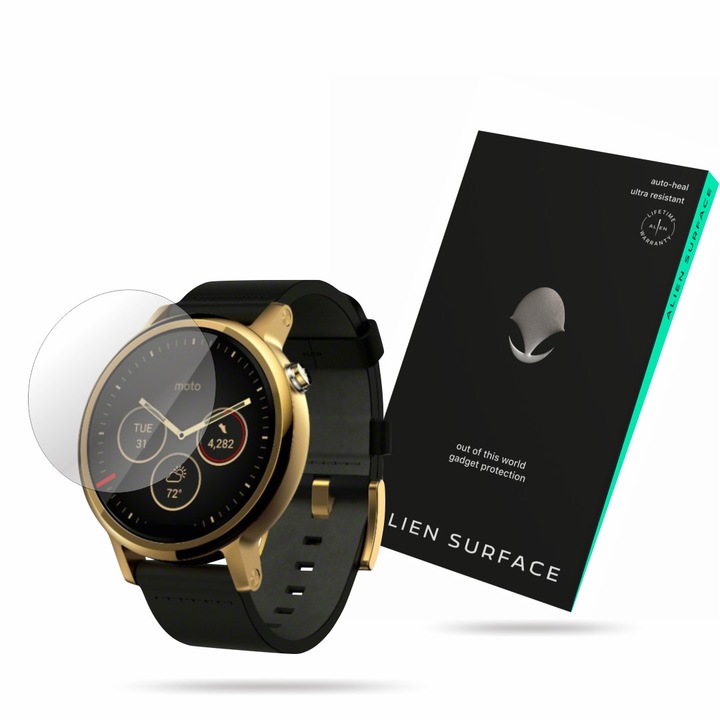 Alien Surfacefólia, Motorola Moto 360 46 mm (2nd Gen), képernyővédő 1+2 Grid