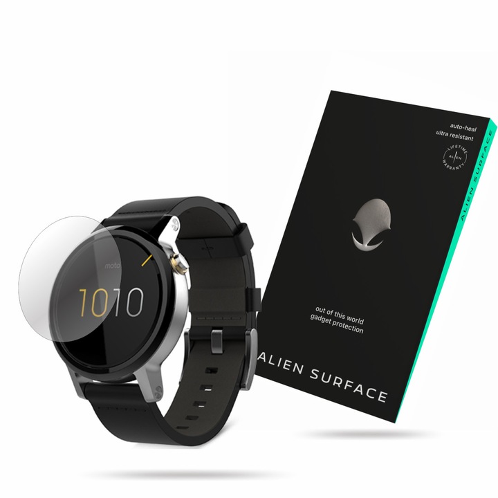 Alien Surface fólia, Motorola Moto 360 42 mm (2nd Gen), képernyővédő 1+2 Grid