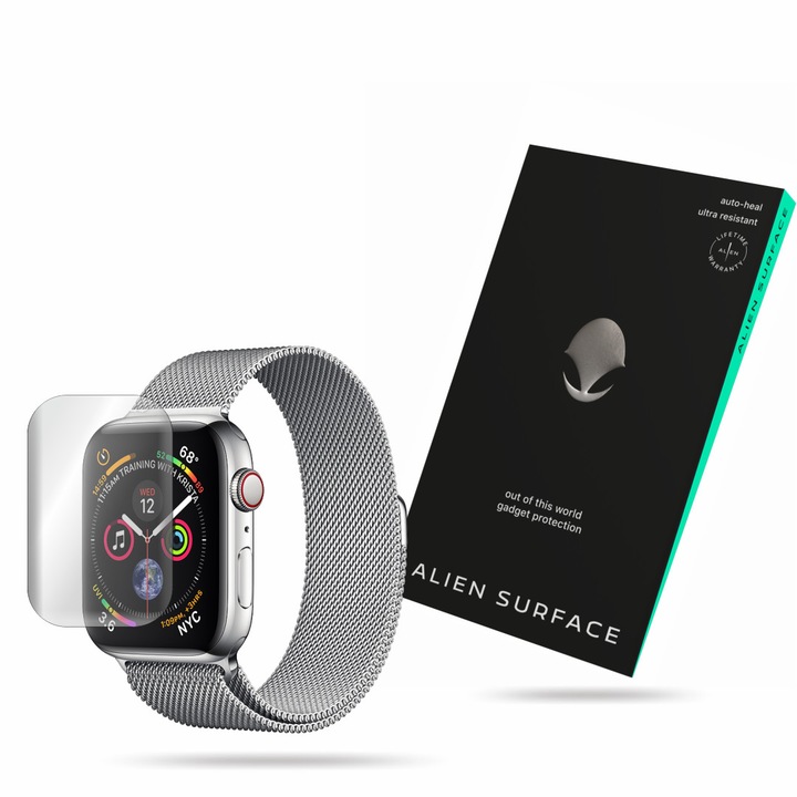 Alien Surface fólia, Apple Watch 4, 40 mm, képernyővédő 1+2 Grid
