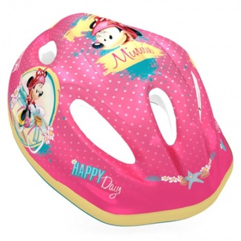 Casca de protectie ciclism Minnie Mouse pentru copii, roz