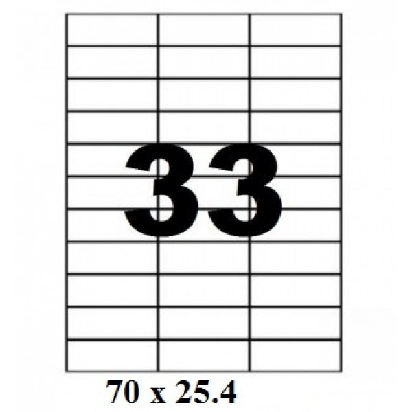Eticheta autoadeziva 33/A4 ,100coli/set