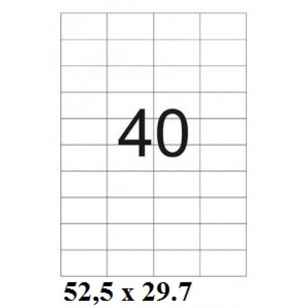 Eticheta autoadeziva 40/A4 ,100coli/set