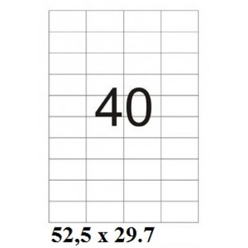 Eticheta autoadeziva 40/A4 ,100coli/set Eticheta autoadeziva 40/A4 ,100coli/set
