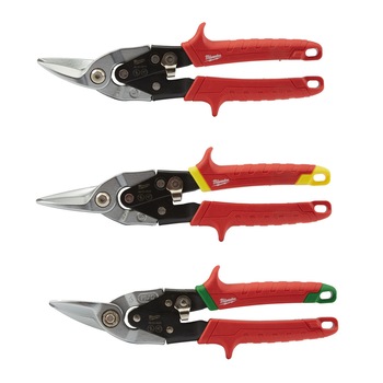 Set de trei foarfeci pentru tabla 260 mm, Milwaukee Set de trei foarfeci pentru tabla 260 mm, Milwaukee