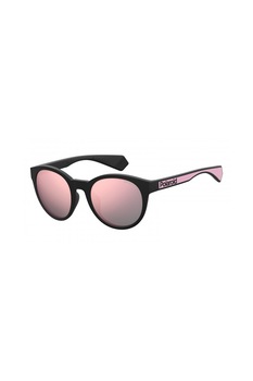 Polaroid, Ochelari de soare unisex cu lentile ultrapolarizate, Negru/Roz, 52-22-140 Standard Polaroid, Ochelari de soare unisex cu lentile ultrapolarizate, Negru/Roz, 52-22-140 Standard