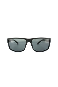 Polaroid, Ochelari de soare patrati cu lentile ultrapolarizate, Negru, 59-15-140 Standard Polaroid, Ochelari de soare patrati cu lentile ultrapolarizate, Negru, 59-15-140 Standard