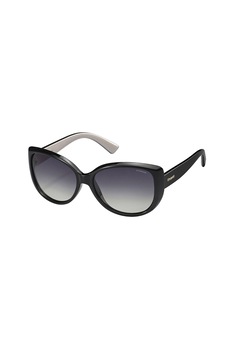 Polaroid, Ochelari de soare rotunzi cu lentile ultrapolarizate, Negru, 58-16-143 Standard Polaroid, Ochelari de soare rotunzi cu lentile ultrapolarizate, Negru, 58-16-143 Standard