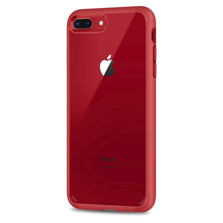 Калъф за iPhone 7 Plus / 8 Plus SPIGEN Ultra Hybrid 2 Червен