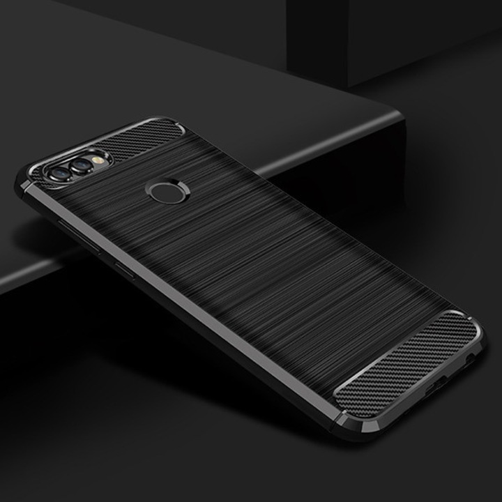 Husa HUAWEI P Smart TPU Carbon Neagra
