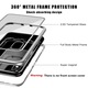 Alumínium mágneses 360 lökhárítótok biztonságos üveg hátlappal, amely kompatibilis az Apple iPhone X Silver készülékkel