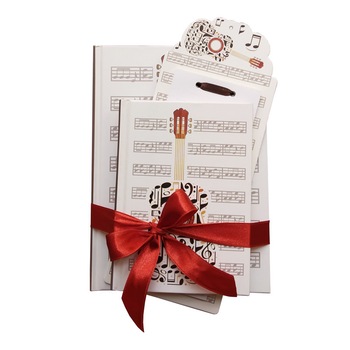 Set cadou, Quire, din hartie, multicolor, caiet A5, caiet A6, shopping list, chitara Set cadou, Quire, din hartie, multicolor, caiet A5, caiet A6, shopping list, chitara
