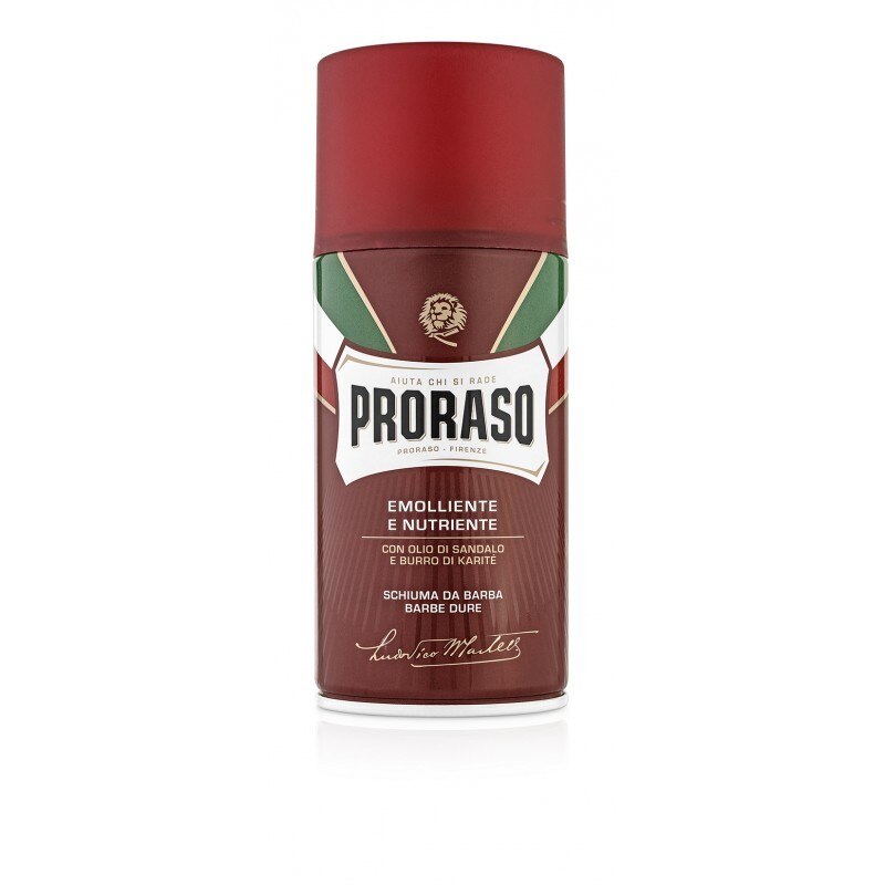 Spuma de barbierit Proraso cu ulei de santal - 300 ml