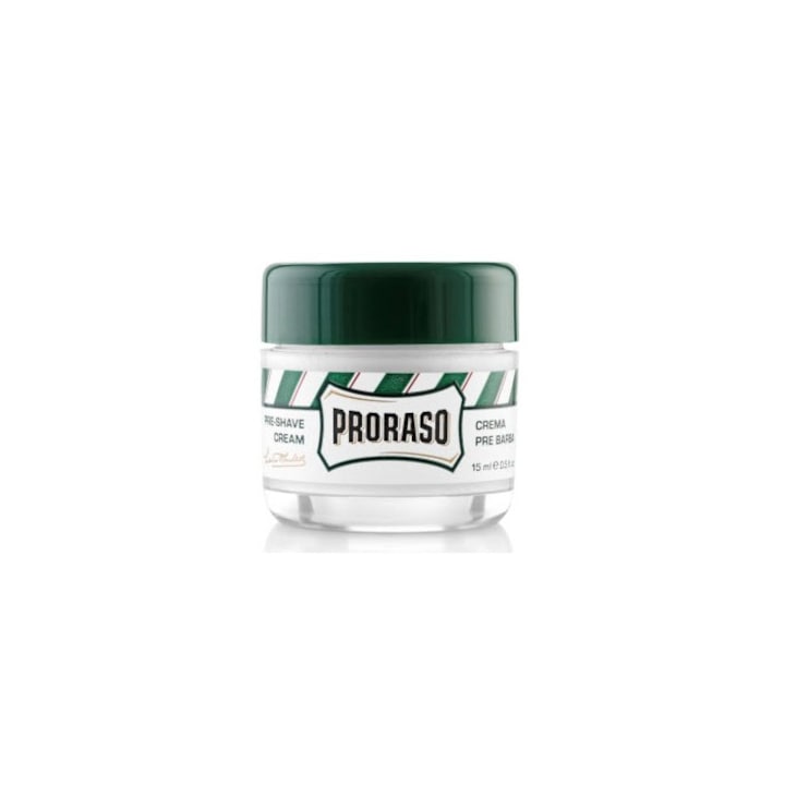 Pre Shave Cream Proraso cu eucalipt & mentol mini Travel edition - 15 ml