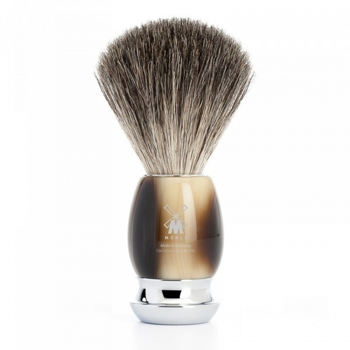 Pamatuf Pure Badger, cu par de bursuc, maner rasina