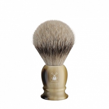 Pamatuf Silvertip Badger,cu par de bursuc, maner rasina 91K252 Pamatuf Silvertip Badger,cu par de bursuc, maner rasina 91K252