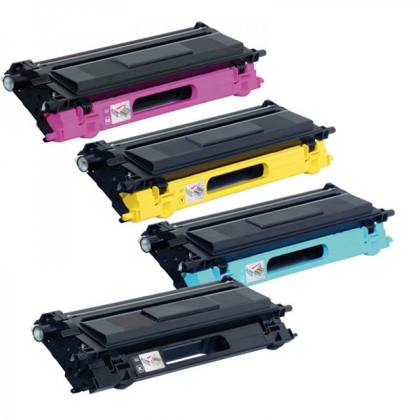 TN130/135 Set 4 cartuse Toner, EPS, compatibile Brother TN130/135, BROTHER HL-4040/HL-4070CDW/DCP9040CN/9045CDN/MFC-9440CN,MFC9440CN/9450/9840CDW 4000Pagini. negru, cyan , magenta , yellow