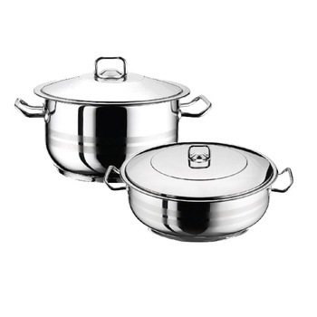 Oala cu capac inductie otel inoxidabil HASCEVHER GASTRO 10,5 litri fund 3 straturi +cratita 17.5 litri Oala cu capac inductie otel inoxidabil HASCEVHER GASTRO 10,5 litri fund 3 straturi +cratita 17.5 litri