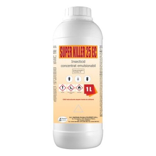Insecticid Concentrat Super Killer 25 EC 1 Litru. Set 2 buc + 100ml gratis