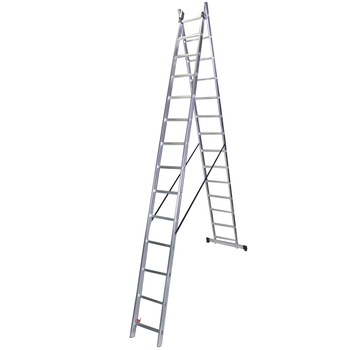 Scara dubla aluminiu, 2×17 trepte, 467 cm STR217 Scara dubla aluminiu, 2×17 trepte, 467 cm STR217