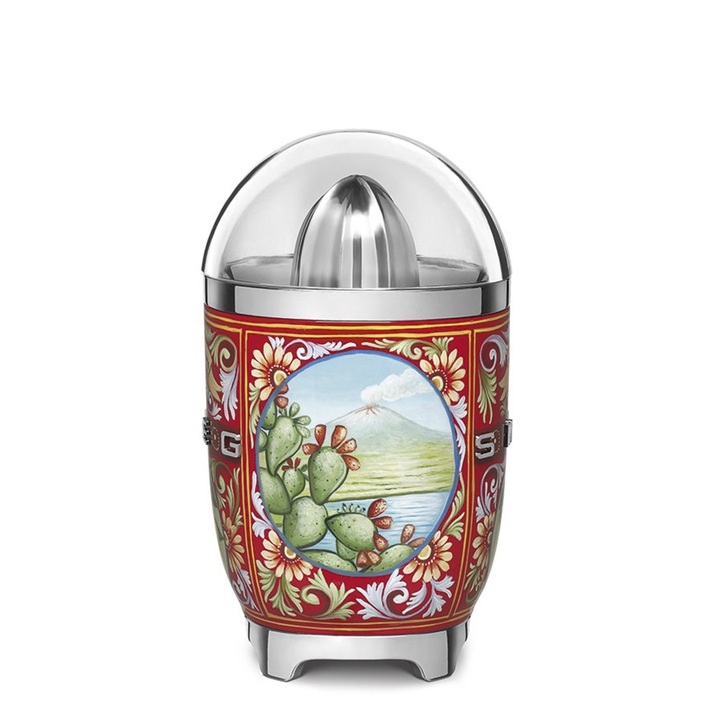 Цитрус преса Smeg CJF01DGEU, Dolce & Gabbana, 50's Style, 70 W, Многоцветна