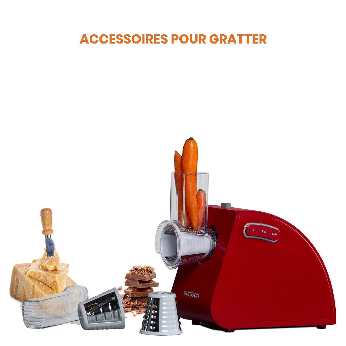 Oursson MG5530/RD Premium Електрическа месомелачка с неръждаема стомана ...