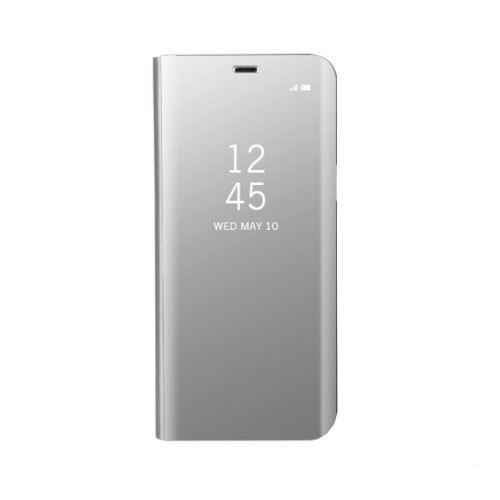 Husa Flip Cu Stand Samsung Galaxy S8 Plus G955 Tip Oglinda Argintie