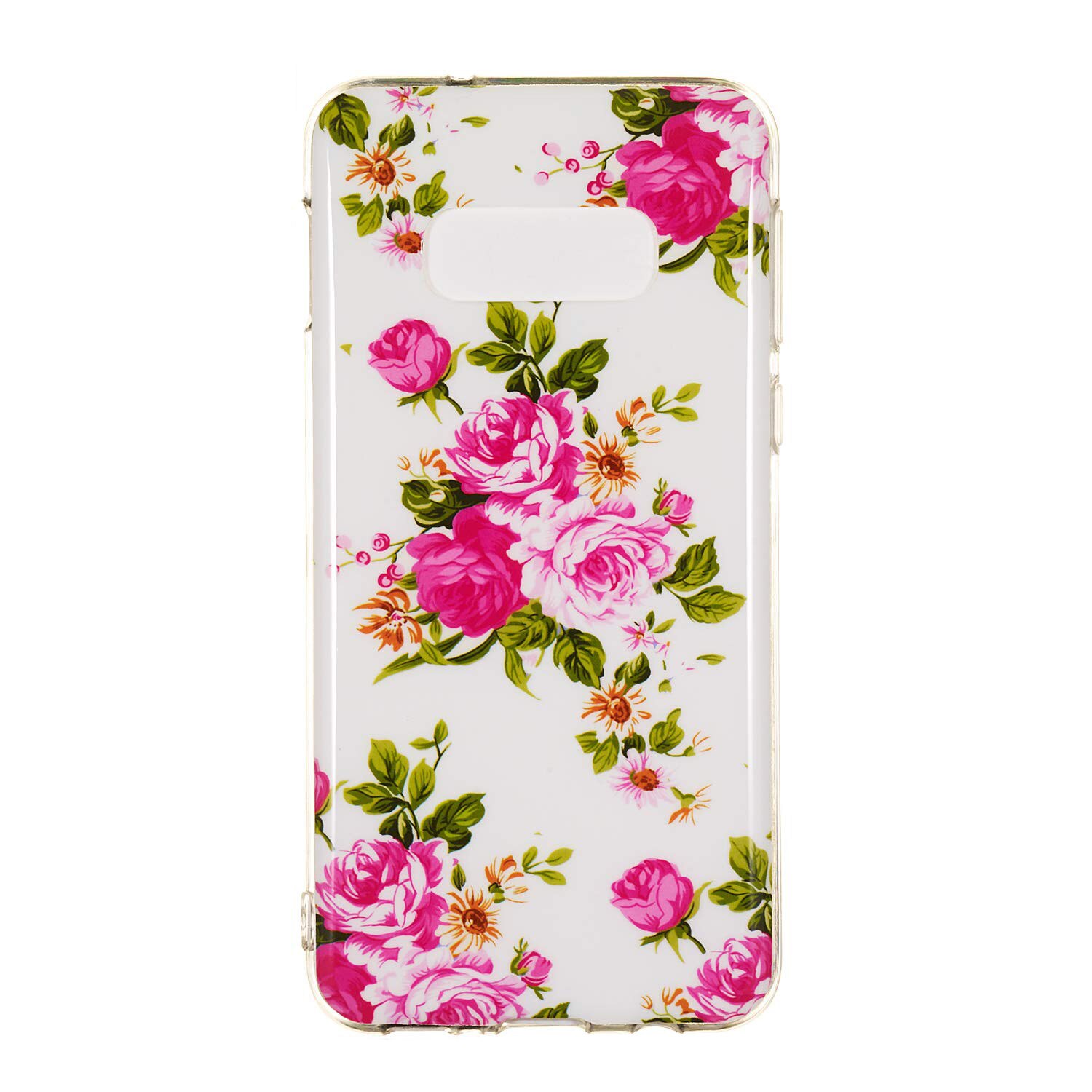 Carcasa Husa Samsung Galaxy S10e Model Roses, Fosforescent, Antisoc + Folie sticla securizata Samsung Galaxy S10e Tempered Glass Full - Viceversa