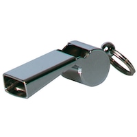 Fluier din metal, cromat, cu bila, fara snur