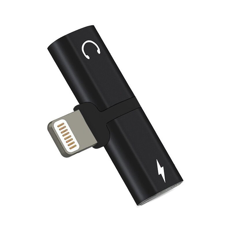 Splitter Audio/Incarcare, Lightining, Negru