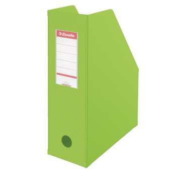 Suport vertical din carton plastifiat Esselte - 10 cm, verde Suport vertical din carton plastifiat Esselte - 10 cm, verde