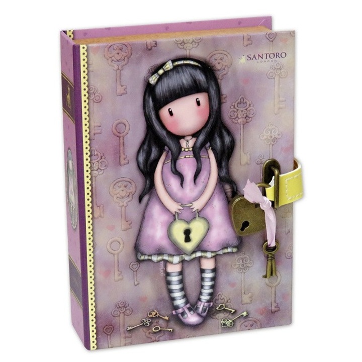 Ékszerdoboz zárral Gorjuss - The Secret, 14x5x20 cm