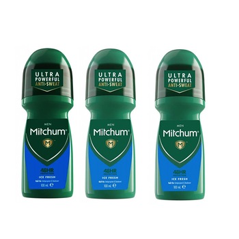 Pachet 3XDeodorant roll-on Mitchum Men Ice Fresh 100 ml Pachet 3XDeodorant roll-on Mitchum Men Ice Fresh 100 ml