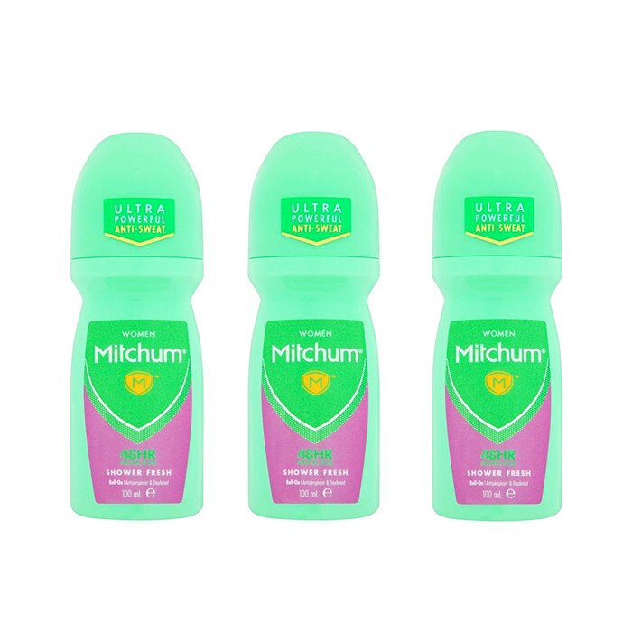 Pachet n3XDeodorant roll-on Mitchum Women Shower Fresh 100 ml