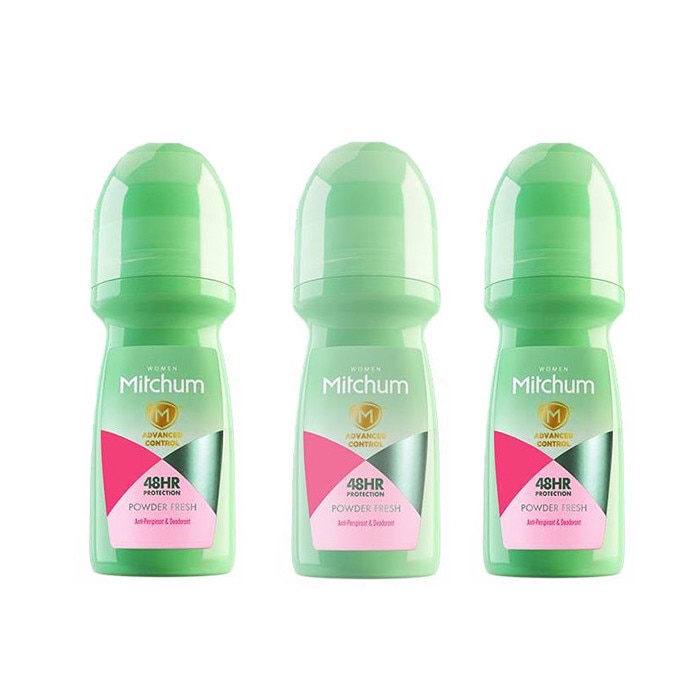 Pachet 3XDeodorant roll-on Mitchum Women Powder Fresh 100 ml