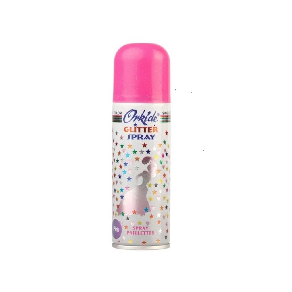 Spray Stralucitor ROZ Pentru Par Si Corp Orkide Glitter Spray, 90 ml