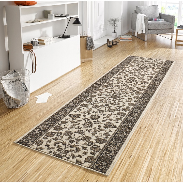 Covor Floral Basic, Bej, 80x450, C451-470236