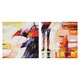 Tablou Canvas, 120x70 cm, Cuplu Ploaie Umbrela, DL120x70-3527