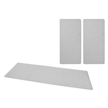 Set 3 Covoare Unicolor Fancy, Gri, 67x140/250, C461-470918 Set 3 Covoare Unicolor Fancy, Gri, 67x140/250, C461-470918