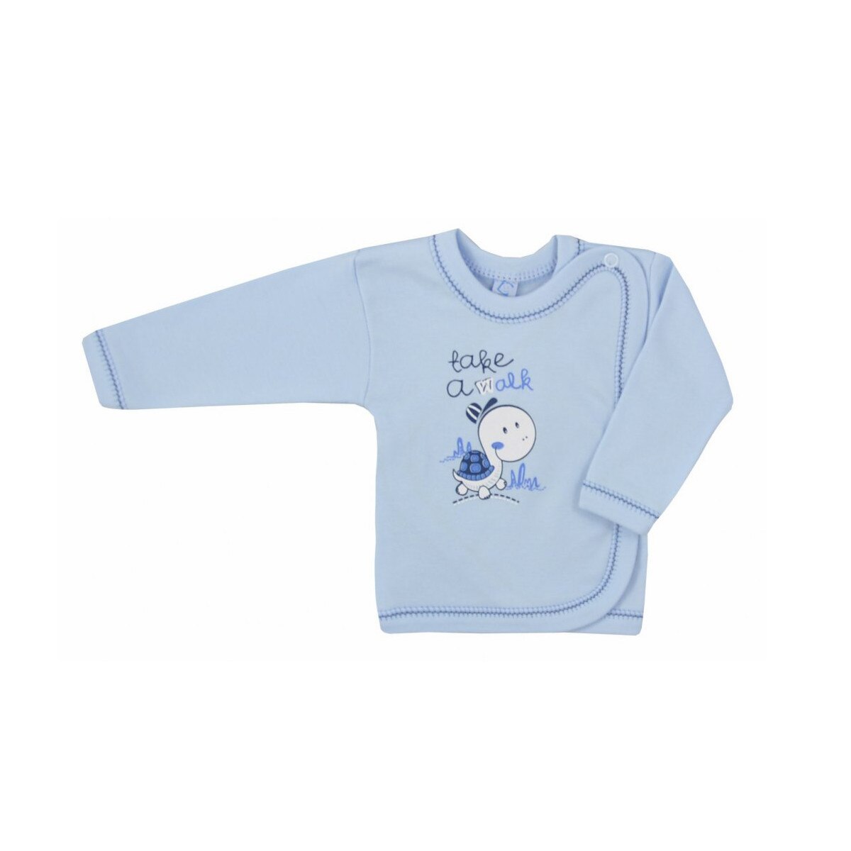 Bluza cu maneca lunga pentru baieti Koala Zolwik 2666, Albastru, 68 cm