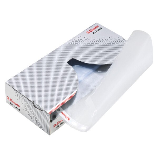 Dispenser file pentru protectia documentelor A4 Esselte - 46µ, 50 buc/set